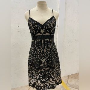Sue Wong-embroidered black dress